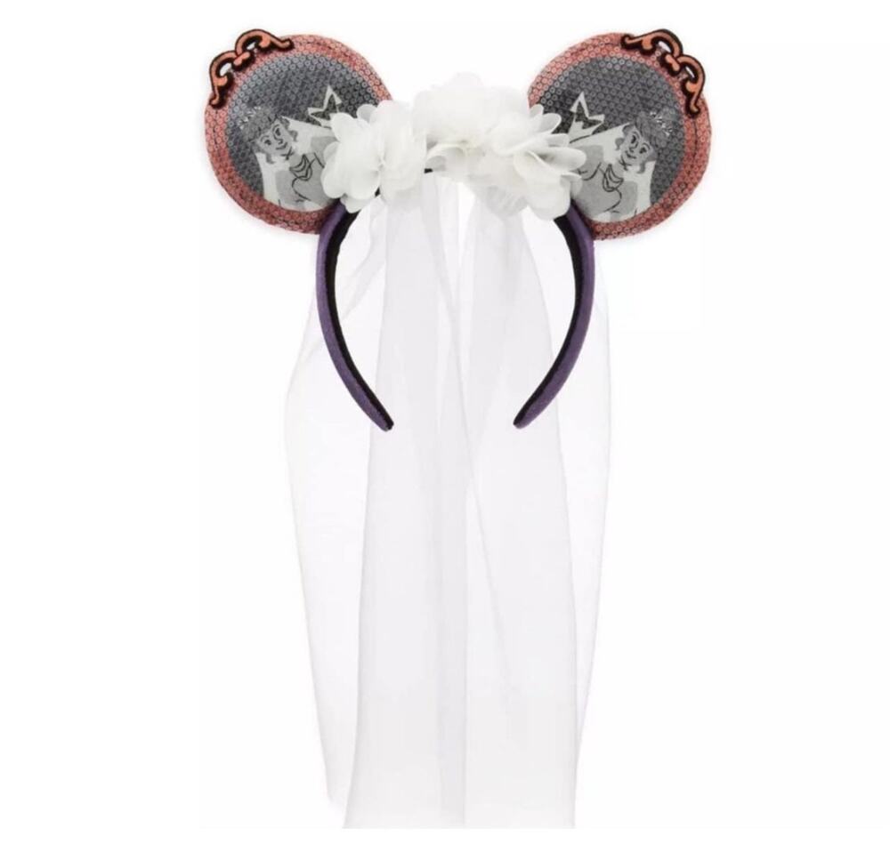 Disney Haunted Mansion The Bride Veil Headband Minnie Ears